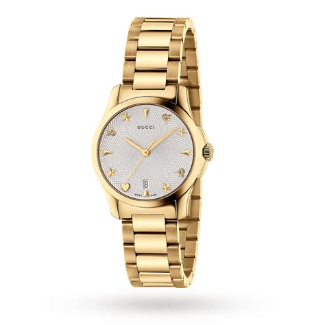 ladies gucci watches goldsmiths|all gold Gucci watch.